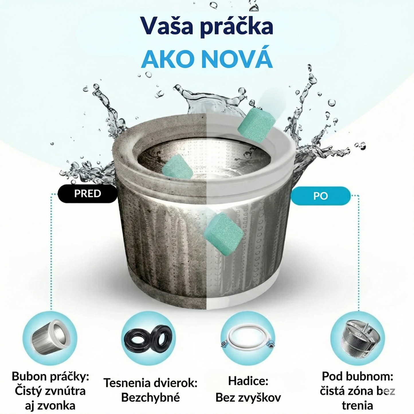 Profi čistič práčky – aktívne enzýmy